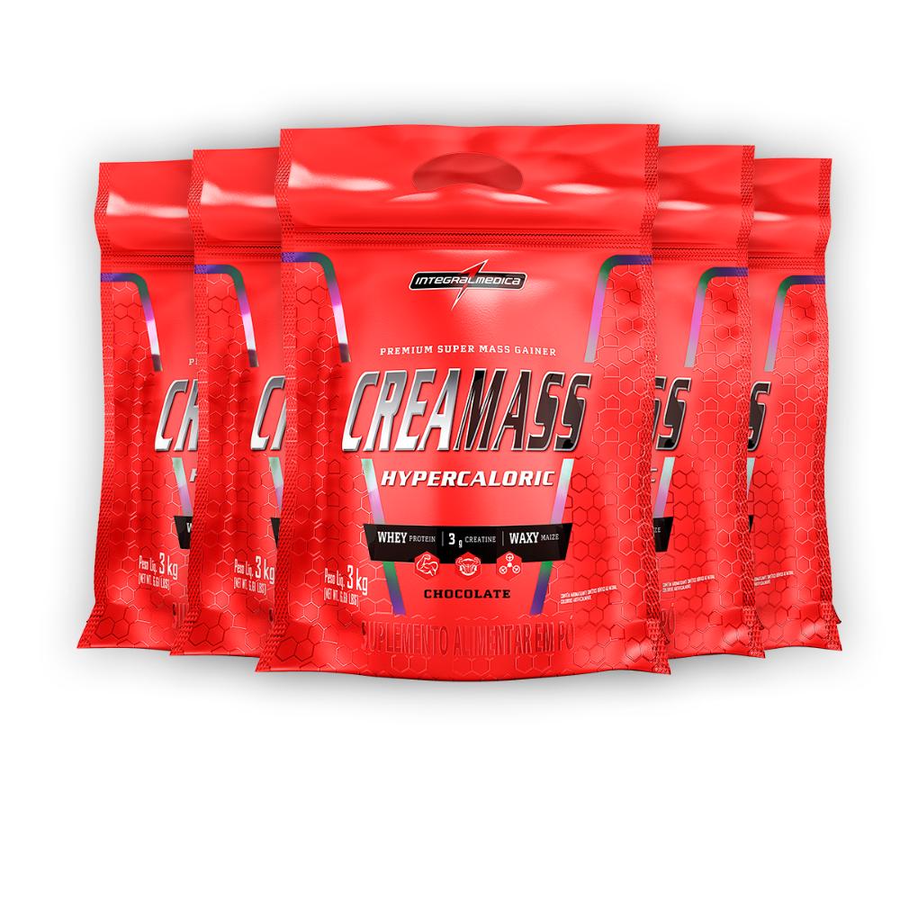 Kit 5 Creamass Integral Medica Morango 3Kg