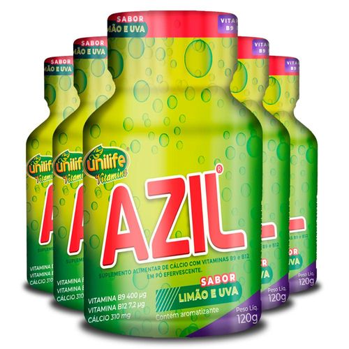 Kit 5 Azil Efervescente Unilife 120g