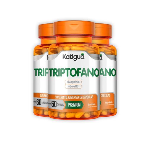 Kit 3 Triptofano+Magnésio Katiguá 60 Cápsulas
