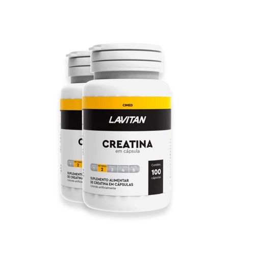 Kit 2 Creatina Lavitan 100 Cápsulas