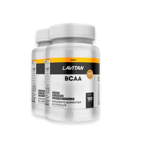 Kit 2 BCAA Lavitan 100 Cápsulas
