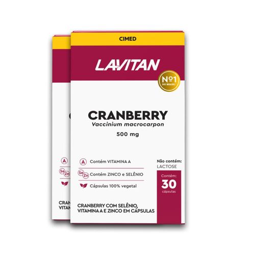 Kit 2 Cranberry Lavitan 30 Cápsulas