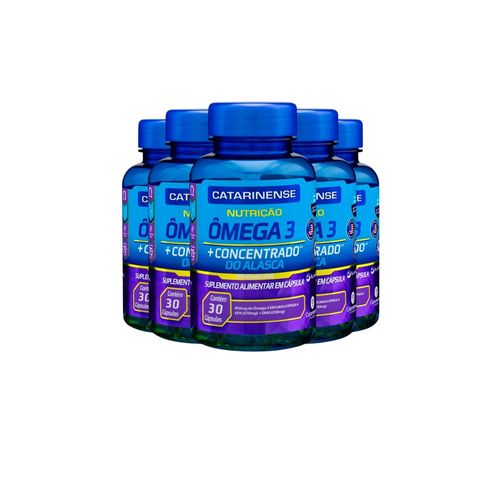 Kit 5 Ômega 3 Concentrado Catarinense 30 cápsulas