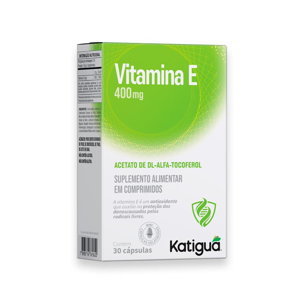 Vitamina E Softgel Katiguá 400mg 30 Cápsulas