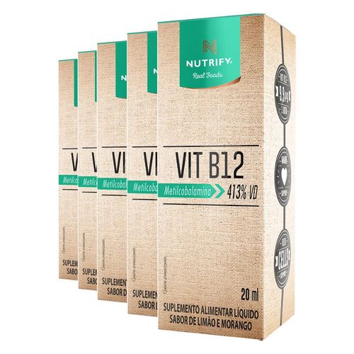 Kit 5 Vitamina B12 Nutrify 20ml