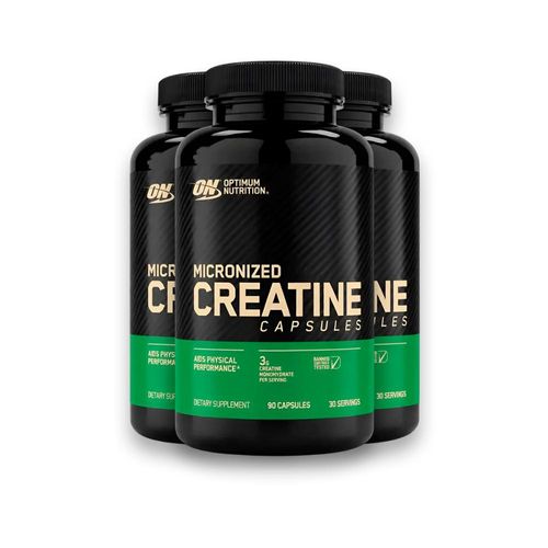 Kit 3 Creatina Optimum Nutrition 90 Cápsulas