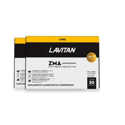 Kit 2 ZMA Perfomace Lavitan 30 Comprimidos