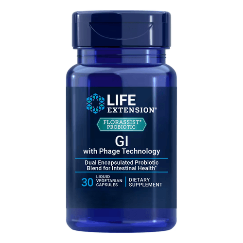 Florassist Probiotic GI com Phage 30 Cápsulas Life Extension
