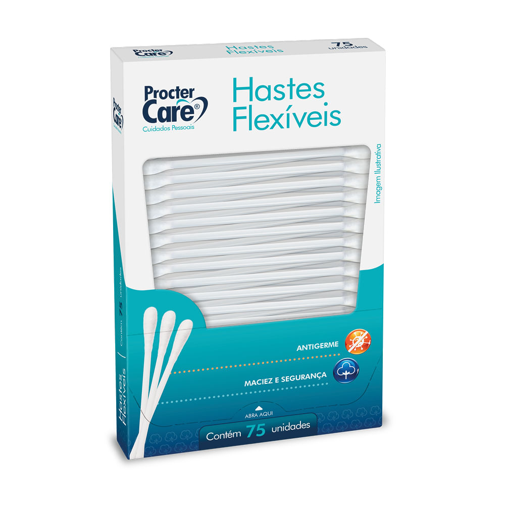 Hastes Flexíveis 75 unidades Procter Care