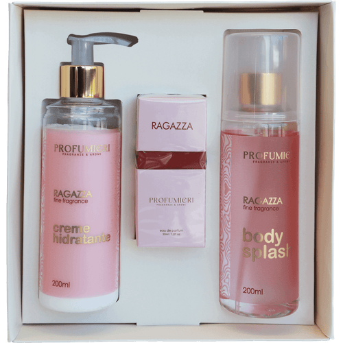 Kit Ragazza Body Splash 200ml + Creme Hidratante 200ml + Perfume 30ml