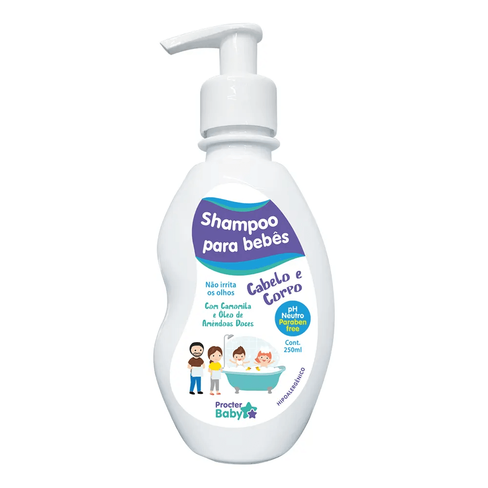 Shampoo Camomila e Amêndoas Doce 250ml Procter Baby