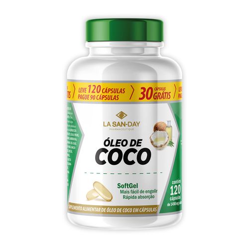 Óleo de Coco 120 Cápsulas