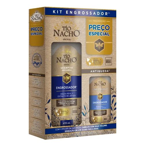KIT TIO NACHO ENGROSSADOR – SHAMPOO 415ML + CONDICIONADOR 200ML