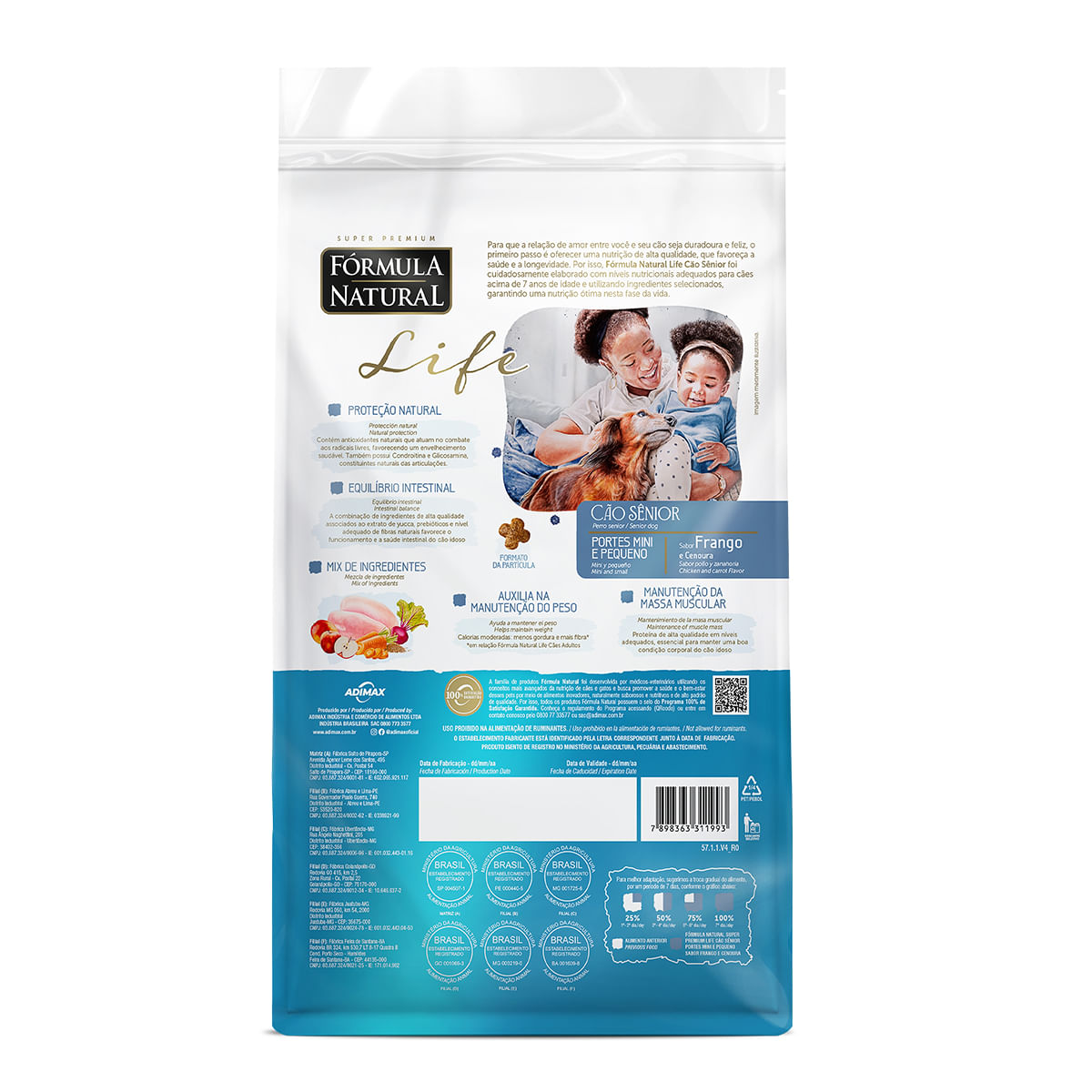 Ração Fórmula Natural Cães Sênior Raças Mini e Pequenas 15kg