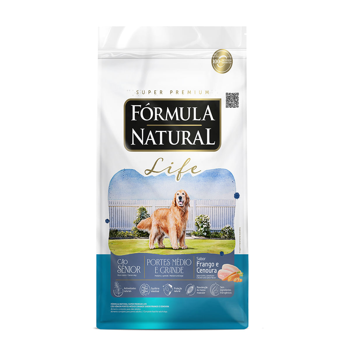 Ração Fórmula Natural Cães Sênior Raças Médias e Grandes 15kg