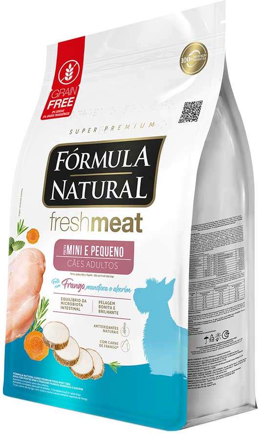 Racao Formula Natural Caes Fresh Meat Adulto Racas Mini E Pequenas 10,1Kg