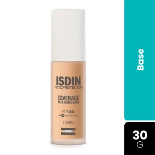 Base Isdin FotoProtector Coverage FPS60 2.0 Beige Com 30g