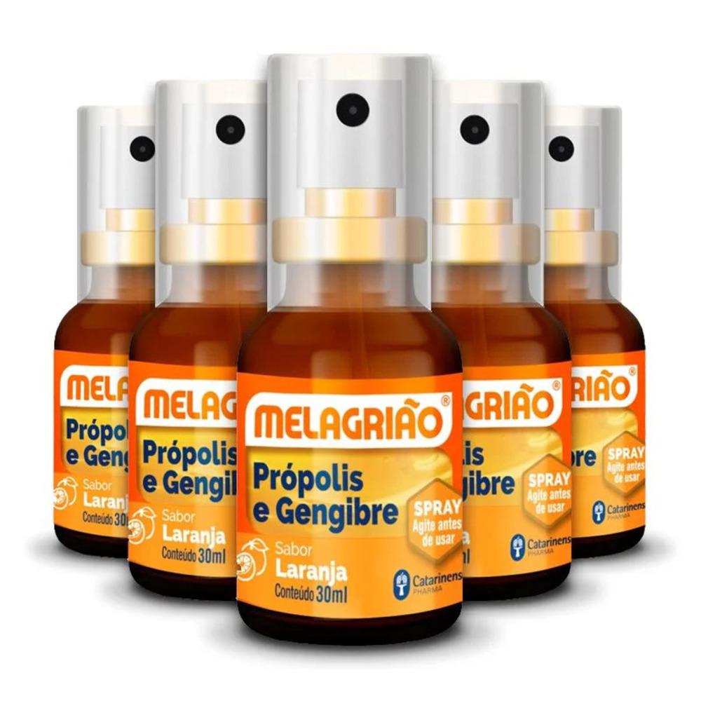 Kit 5 Melagrião Spray Própolis Laranja 30ml