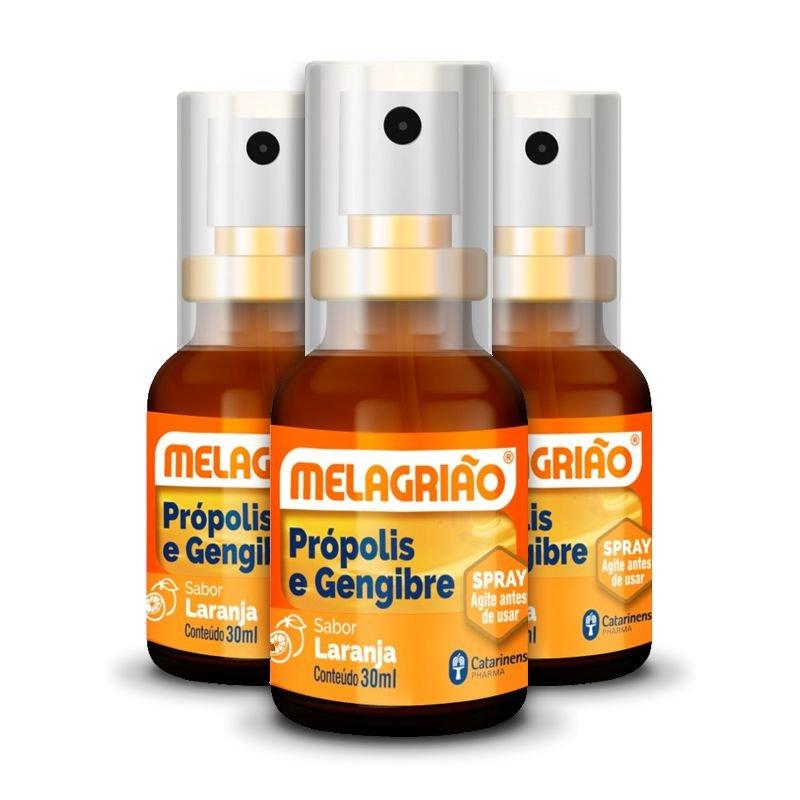 Kit 3 Melagrião Spray Própolis Laranja 30ml