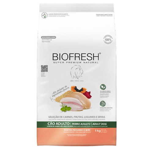 Ração Biofresh Cães Adultos Raças Pequenas e Mini 10,1kg