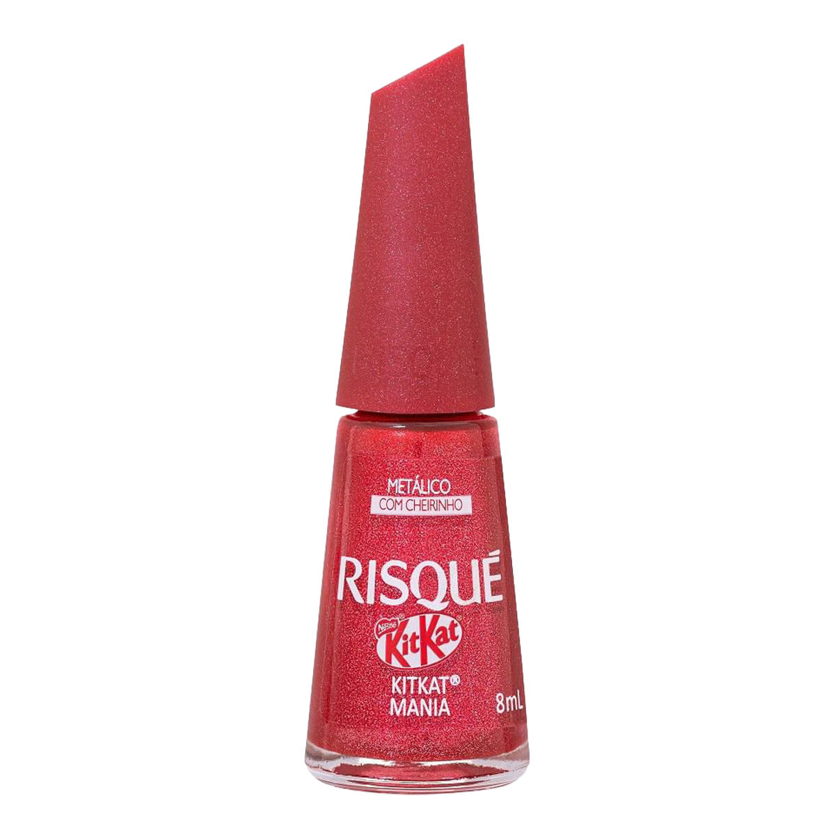Esmalte Vermelho Risqué & KitKat KitKat Mania Metálico 8ml