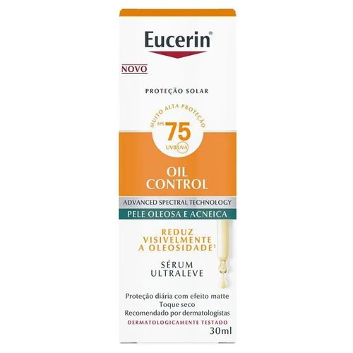 Protetor Solar Eucerin Oil Control S?rum Ultraleve FPS 75 30ml