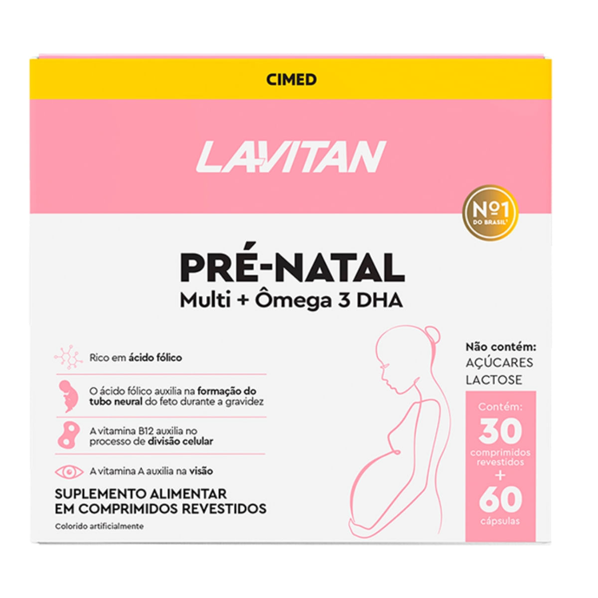 Lavitan Pré Natal Kit Multi + ?mega 3 Dha 30 cpr + 60 cps