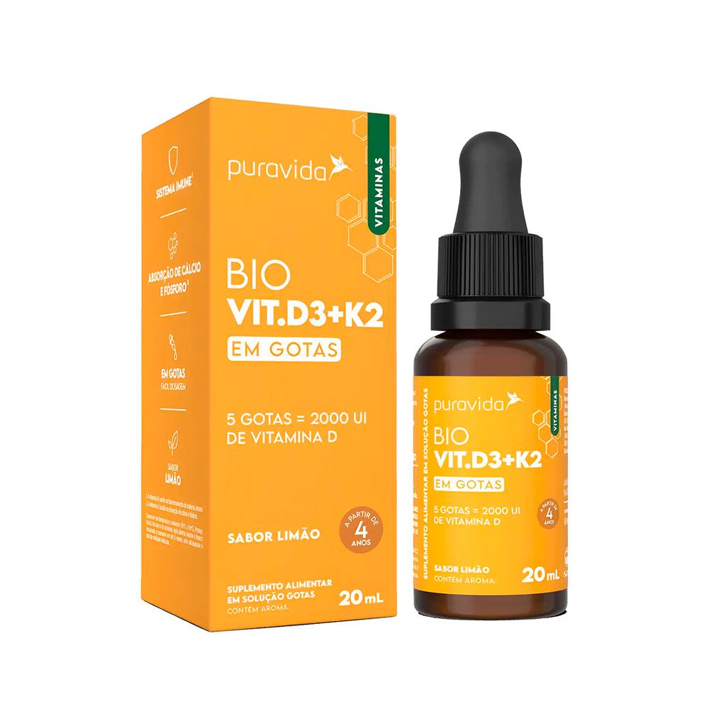 Vitamina D3 + K2 Puravida Gotas 20ml