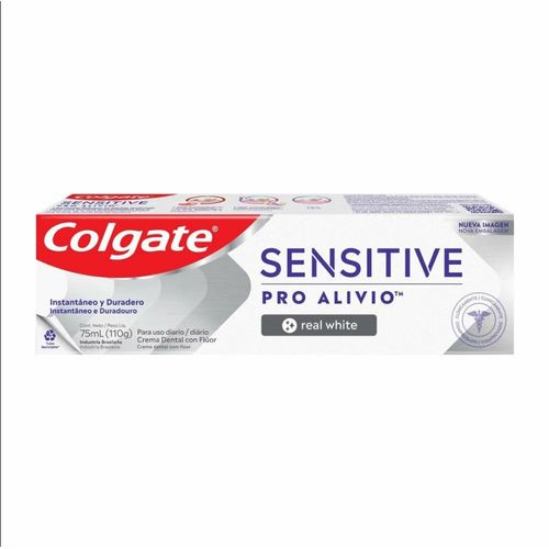 CREME DENTAL COLGATE SENSITIVE PRO-ALÍVIO REAL WHITE 110G
