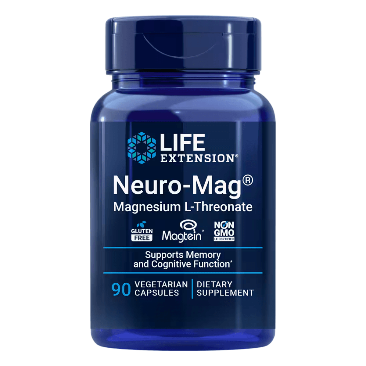 Neuro-Mag, Magnésio L-Treonato 90 Cápsulas – Life Extension