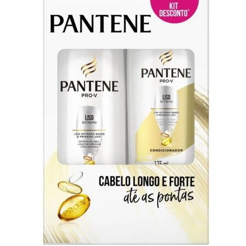 Pantene Pro-V Liso Extremo Shampoo 175ml + Condicionador 175ml