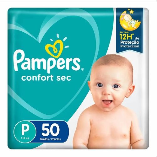 FRALDA PAMPERS CONFORT SEC P 50 UNIDADES