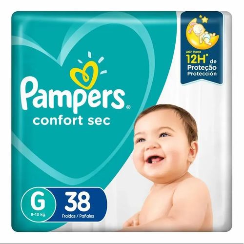 FRALDA PAMPERS CONFORT SEC G 38 UNIDADES
