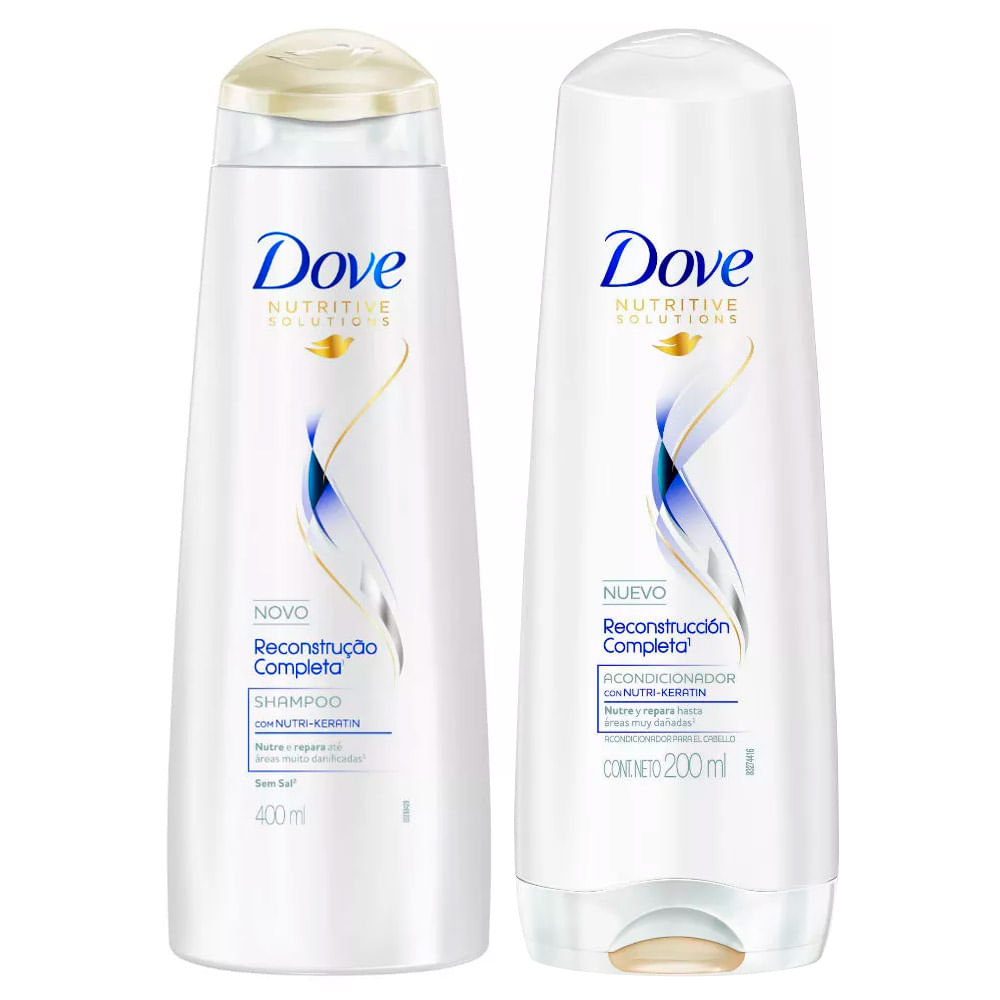 Kit Dove Reconstrução Completa Shampoo 400ml + Condicionador 200ml