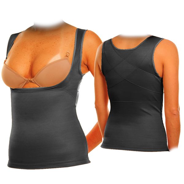 Cinta Modeladora e Postural Feminina Preto GG - Ideal