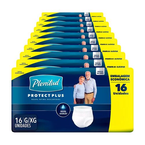 Kit-10-Roupa-Intima-Descartavel-Plenitud-Protect-Plus-G-XG-160-Tiras-Drogaria-SP-9033033