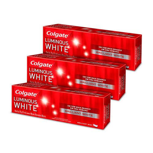 Kit-3-Creme-Dental-Colgate-Luminous-White-70g-Drogaria-SP-9035262