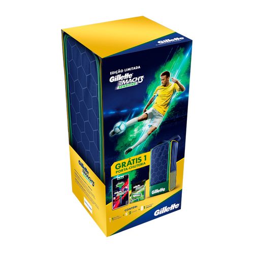 kit-gillette-aparelho-de-barbear-Mach-3-sensitive---refil-2-unidades-gratis-porta-chuteira-Drogaria-SP-658863 kit-gillette-aparelho-de-barbear-Mach-3-sensitive---refil-2-unidades-gratis-porta-chuteira-Drogaria-SP-658863