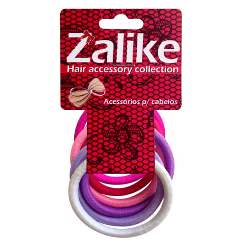 Elásticos Para Cabelos Coloridos Zalike 6 Unidades
