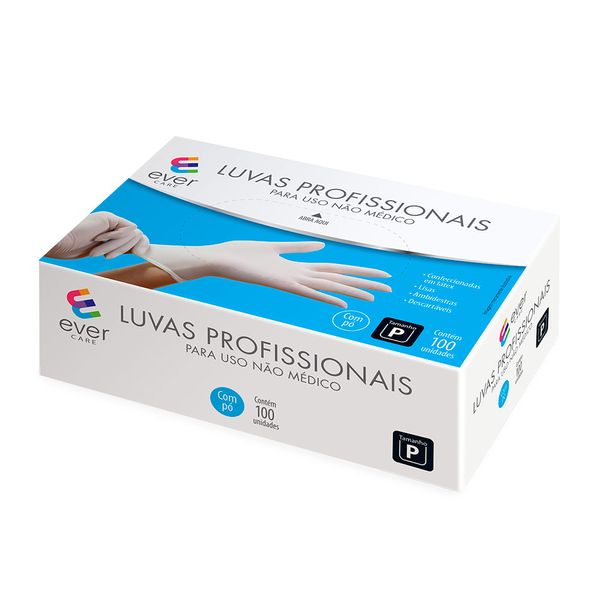 Luvas Ever Care P com 100 Unidades