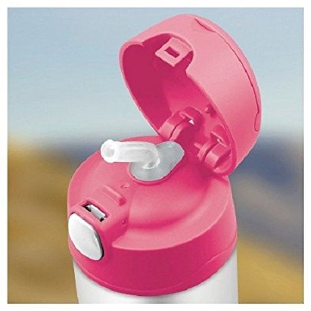 Thermos FUNtainer® Bottle With Straw, Pink, 355 mL - 1 ea