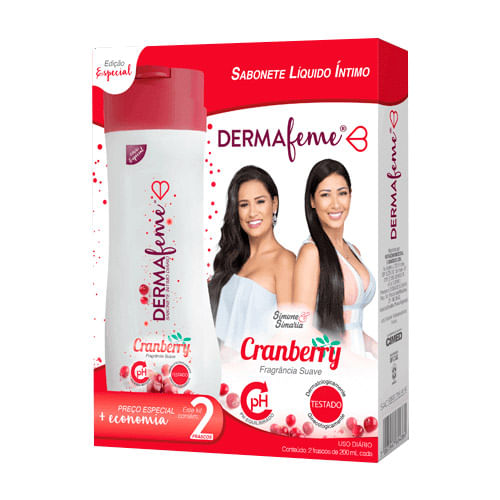 kit-sabonete-intimo-dermafeme-cranberry-200ml-2-unidades-loprofar-Drogaria-SP-667250 kit-sabonete-intimo-dermafeme-cranberry-200ml-2-unidades-loprofar-Drogaria-SP-667250