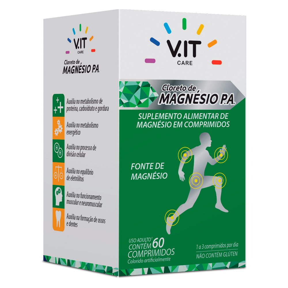 V It Care Cloreto De Magnesio P A 60 Comprimidos Drogaria Sao Paulo V It Care Cloreto De Magnesio P A 60 Comprimidos Drogaria Sao Paulo