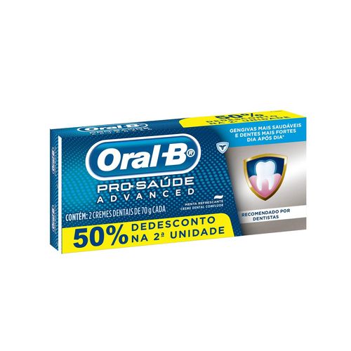 Kit-Creme-Dental-Oral-B-Pro-Saude-Advanced-70g-2-Unidades-Drogaria-SP-627224 Kit-Creme-Dental-Oral-B-Pro-Saude-Advanced-70g-2-Unidades-Drogaria-SP-627224