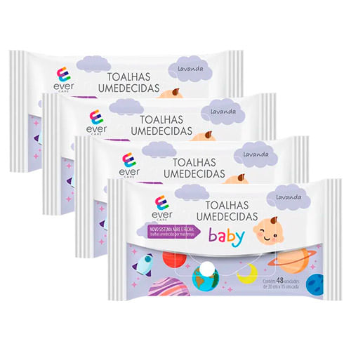 Kit-Lenco-Umedecido-Baby-Lavanda-Ever-Care-48-Unidades-4-Pacotes-Drogaria-SP-9150423