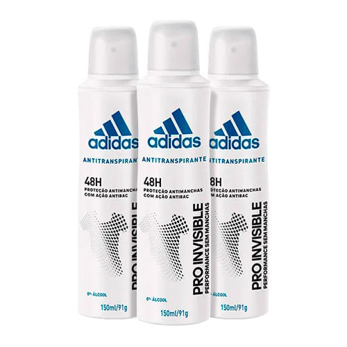 Kit-Desodorante-Adidas-Invisible-Aerosol-Feminino-150ml-3-Unidades-Drogaria-SP-9150450