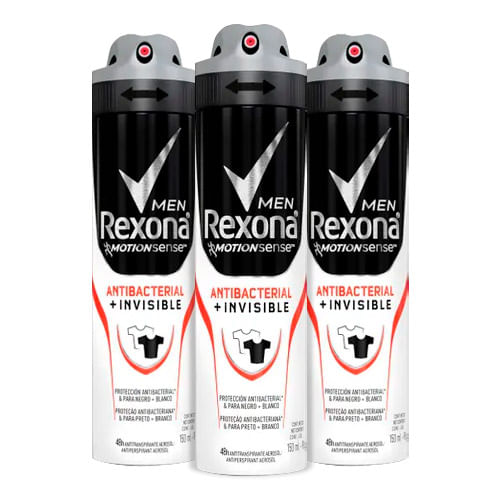 Kit-Desodorante-Aerosol-Rexona-Antibacterial-Invisible-Masculino-150ml-3-Unidades-Drogaria-SP-9234041