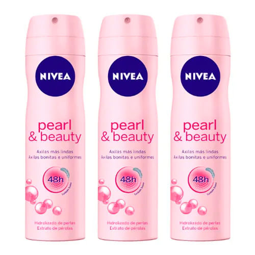 Kit-Nivea-Desodorante-Pearl-Beauty-Aerosol-Feminino-90g-3-Unidades-Drogaria-SP-93512153