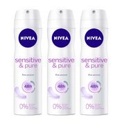 Kit-Nivea-Desodorante-Aerosol-Sensitive---Pure---150-ml-3-Unidades-Drogaria-SP-93512169