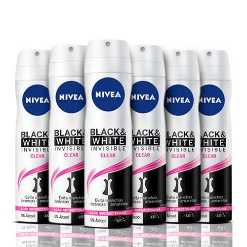 Kit-Desodorante-Aerossol-Nivea-Feminino-Invisivel-Black---White-Clear-150ml-6-Unidades-Sao-paulo-93512510